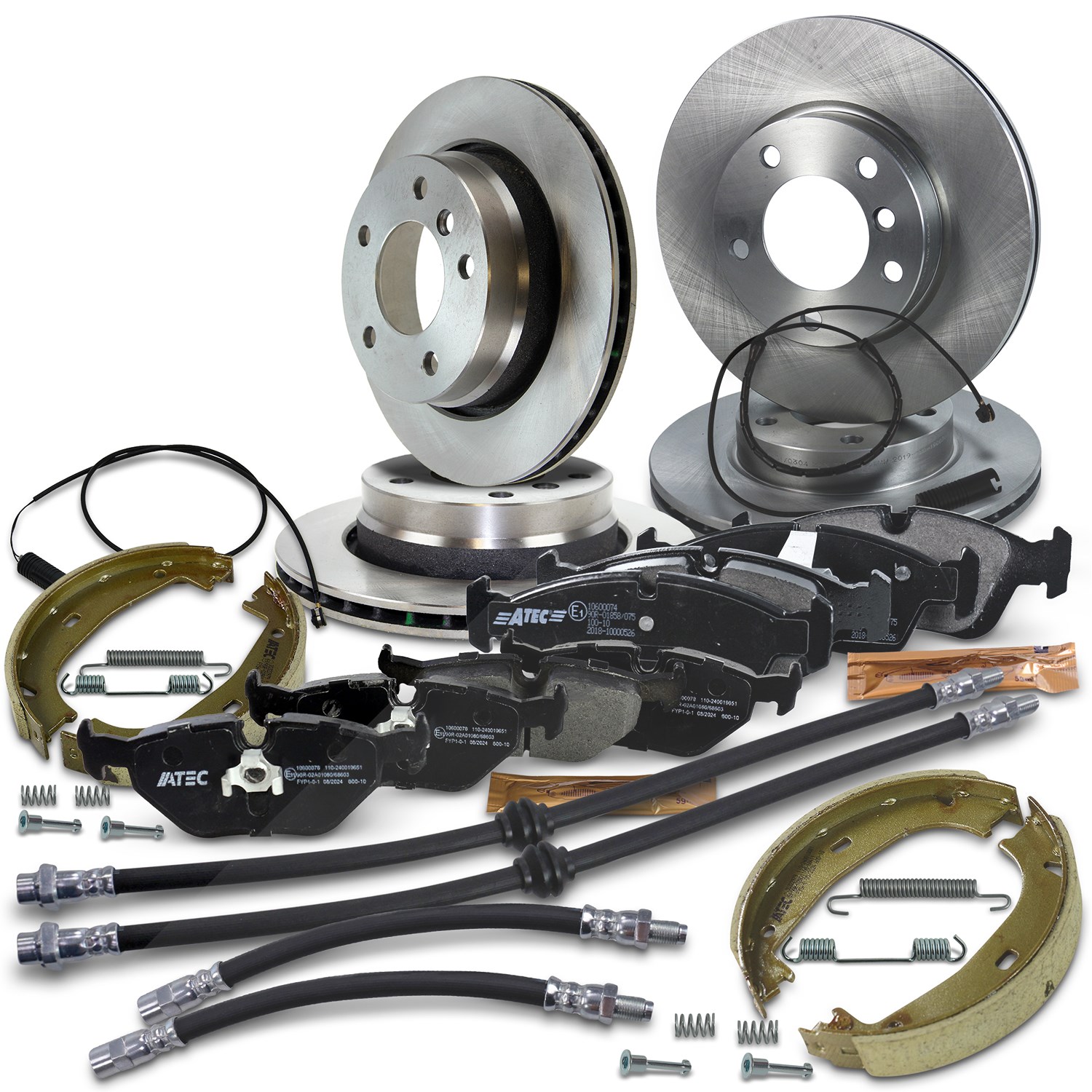 Bestprice Komplettset Bremsscheiben+Bremsbeläge Vorne+Hinten [Hersteller-Nr. 10603979] für BMW