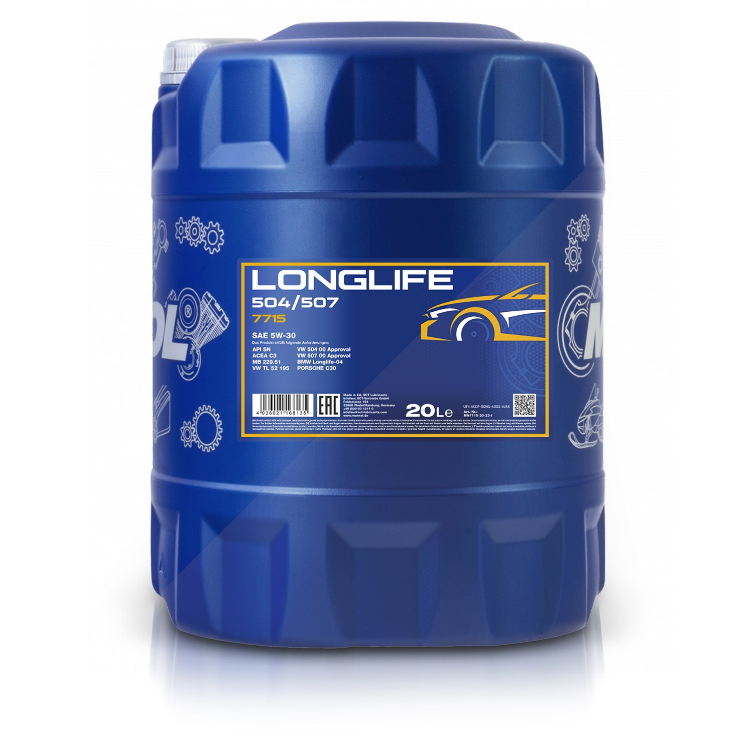 Mannol 20 L 7715 LONGLIFE 504/507 5W-30 [Hersteller-Nr. MN7715-20]