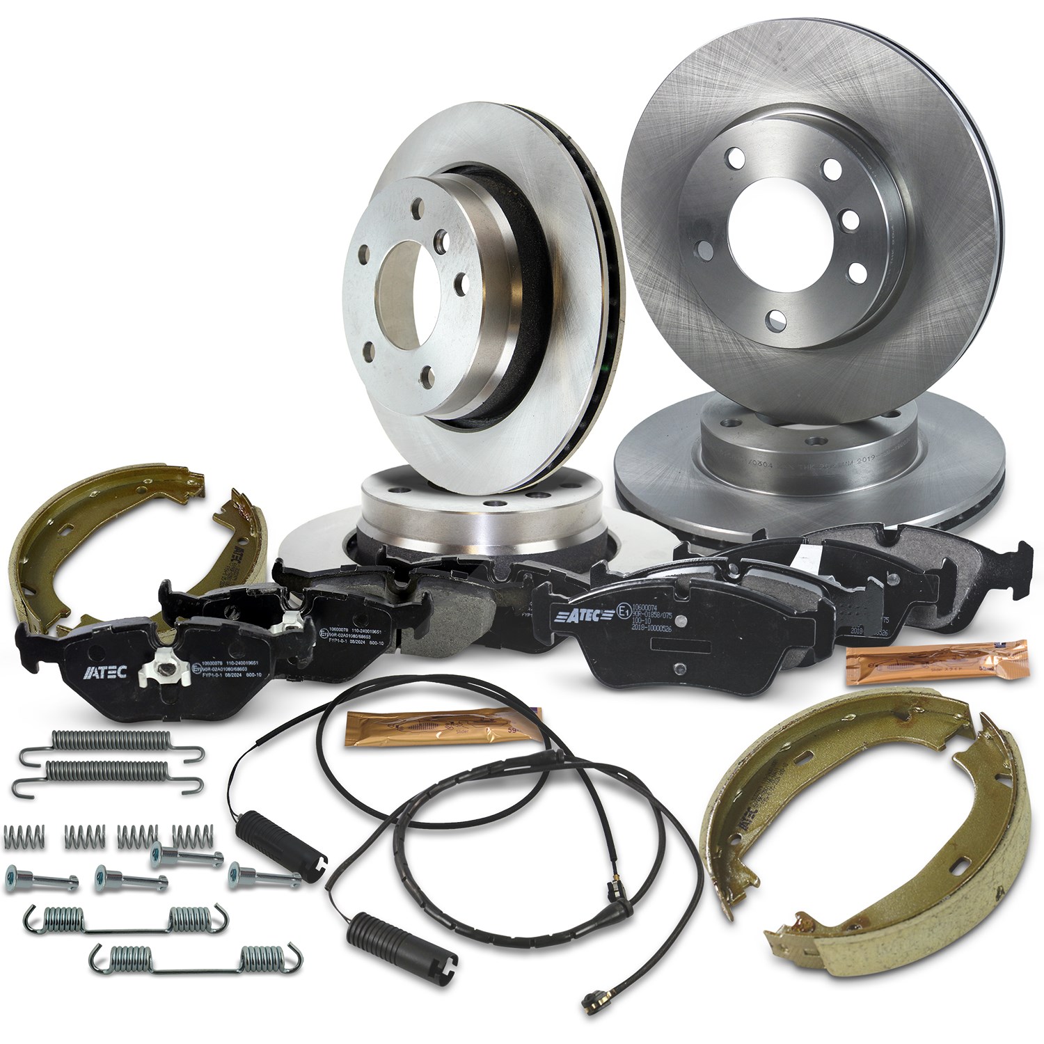 Bestprice Komplettset Bremsscheiben+Bremsbeläge Vorne+Hinten [Hersteller-Nr. 10604000] für BMW