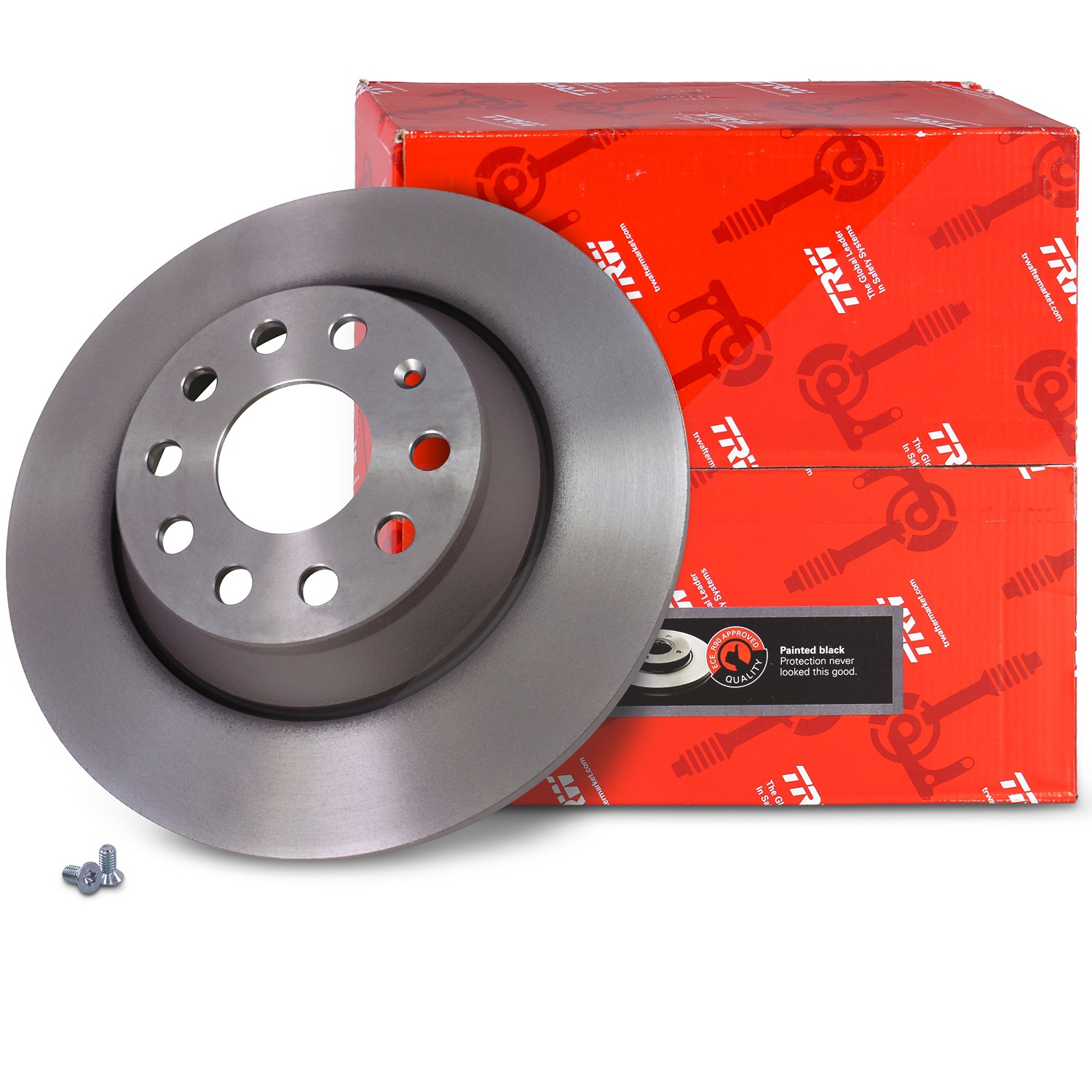 Trw Bremsscheibe voll hinten [Hersteller-Nr. DF6504] für Seat, Skoda, VW, Audi