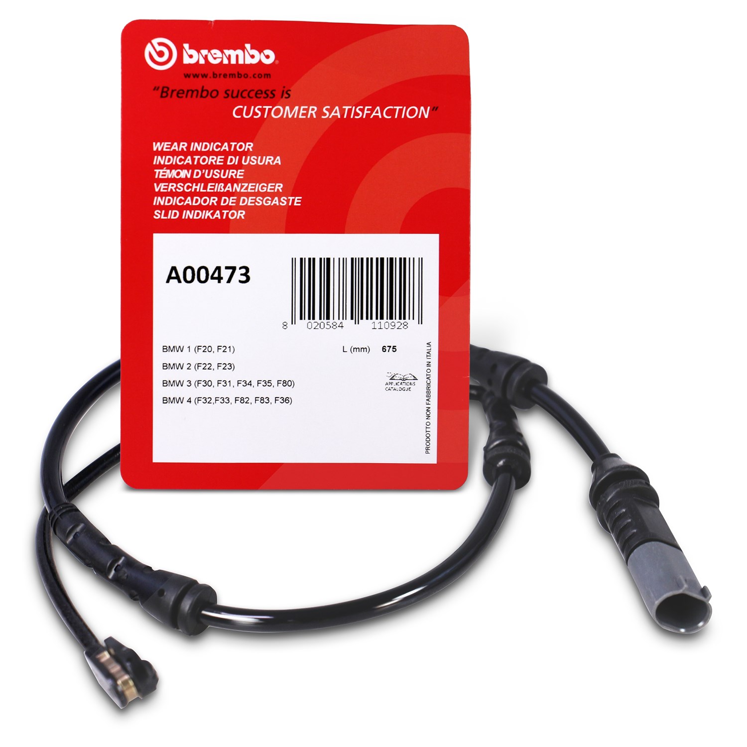 Brembo Verschleisswarnkontakt vorne links [Hersteller-Nr. A00473] für BMW
