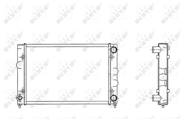 Nrf Kühler, 430 x 322 mm [Hersteller-Nr. 509505] für VW