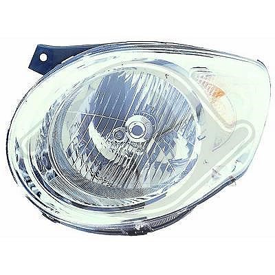 Diederichs Scheinwerfer H4 mit Stellmotor mit Blinklicht [Hersteller-Nr. 6505180] für Kia