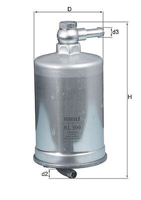 Mahle Kraftstofffilter [Hersteller-Nr. KL599] für Audi