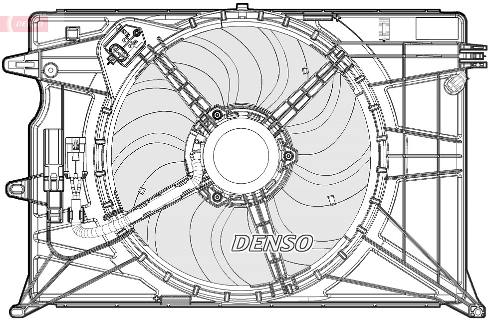 Denso Lüfter, Motorkühlung [Hersteller-Nr. DER09074] für Fiat, Jeep