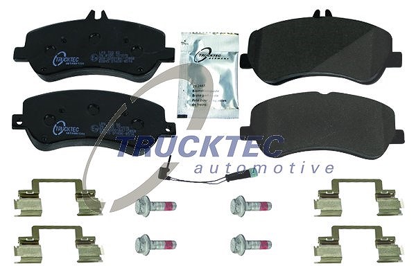 Trucktec Automotive Bremsbelagsatz, Scheibenbremse [Hersteller-Nr. 02.35.498] für Mercedes-Benz