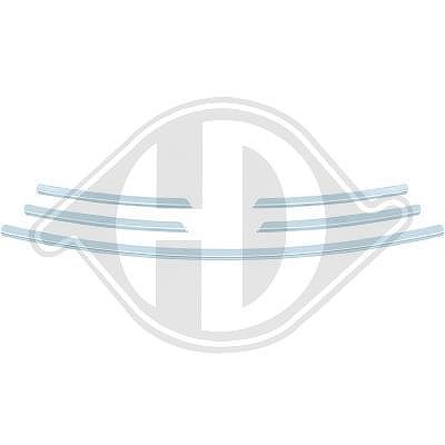 Diederichs Zier-/Schutzleiste, Kühlergitter [Hersteller-Nr. 4497042] für Renault
