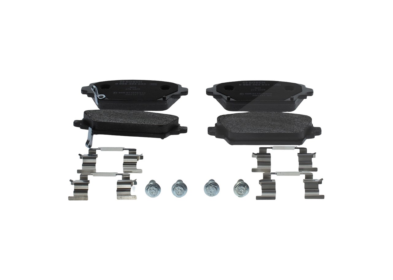 Bosch Bremsbelagsatz, Scheibenbremse [Hersteller-Nr. 0986494633] für Honda
