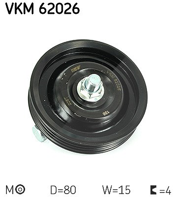Skf Spannrolle, Keilrippenriemen [Hersteller-Nr. VKM62026] für Nissan