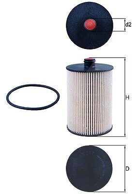 Mahle Kraftstofffilter [Hersteller-Nr. KX217D] für VW
