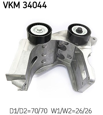 Skf Spannrolle, Keilrippenriemen [Hersteller-Nr. VKM34044] für Ford