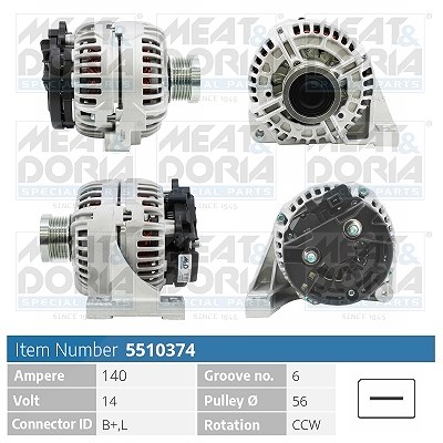 Meat & Doria Generator [Hersteller-Nr. 5510374] für Volvo