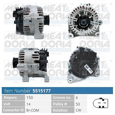 Meat & Doria Generator [Hersteller-Nr. 5515177] für BMW, Alpina
