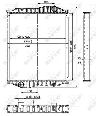 Nrf Kühler, Motorkühlung [Hersteller-Nr. 509888]