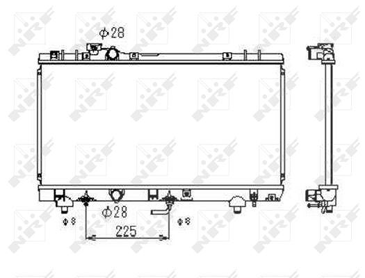 Nrf Kühler, Motorkühlung [Hersteller-Nr. 53349] für Toyota