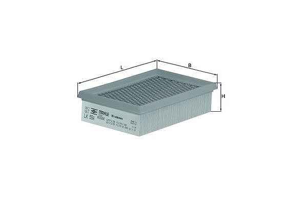 Mahle Luftfilter [Hersteller-Nr. LX554] für Mazda