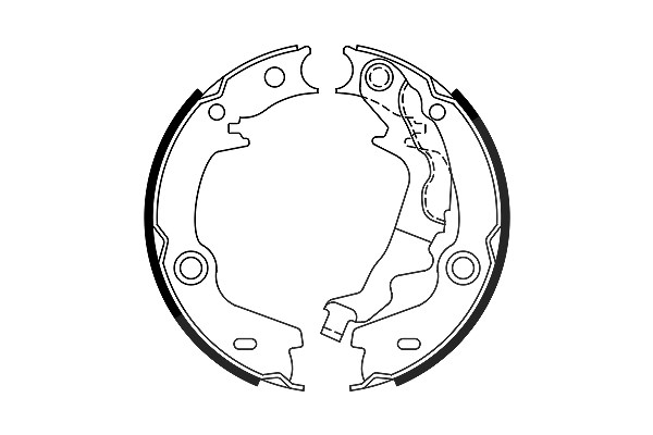 Bosch Bremsbackensatz, Feststellbremse [Hersteller-Nr. 0986487761] für Hyundai, Kia