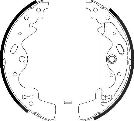 Hella Bremsbackensatz [Hersteller-Nr. 8DB355002-841] für Land Rover