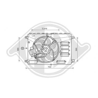 Diederichs Lüfter, Motorkühlung [Hersteller-Nr. DCL1125] für Ford