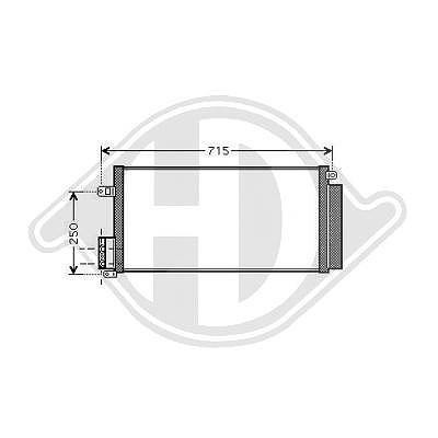 Diederichs Kondensator, Klimaanlage [Hersteller-Nr. DCC1624] für Fiat, Opel, Alfa Romeo, Lancia, Abarth