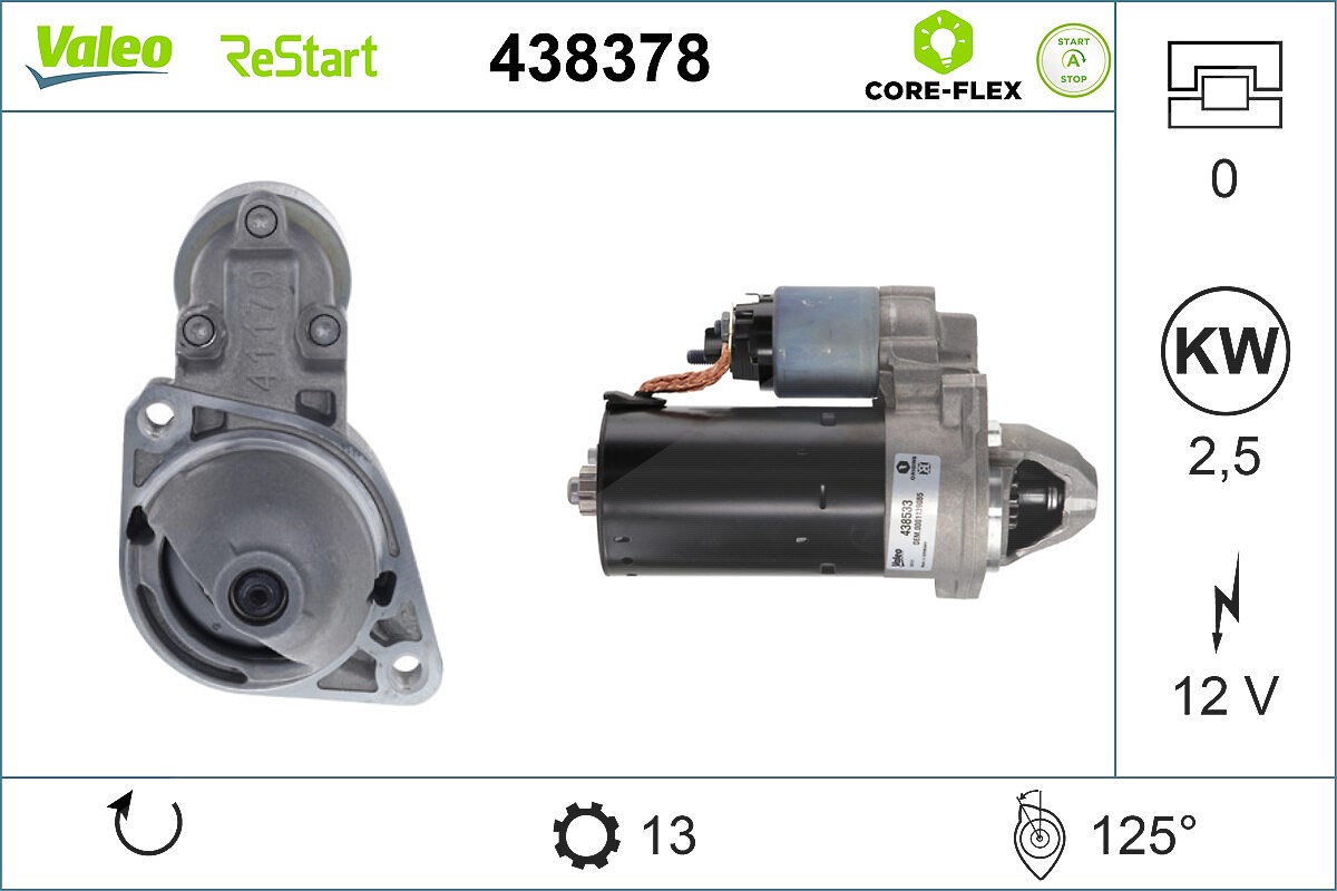 Valeo Starter [Hersteller-Nr. 438378] für Mercedes-Benz
