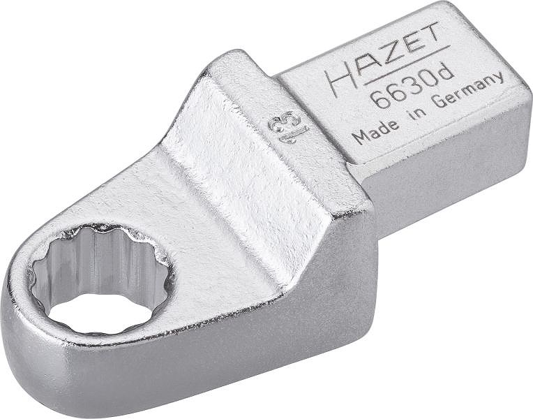 Hazet Einsteck-Ringschlüssel - Vierkant 14x18mm - Sechskant - 13mm [Hersteller-Nr. 6630D-13]