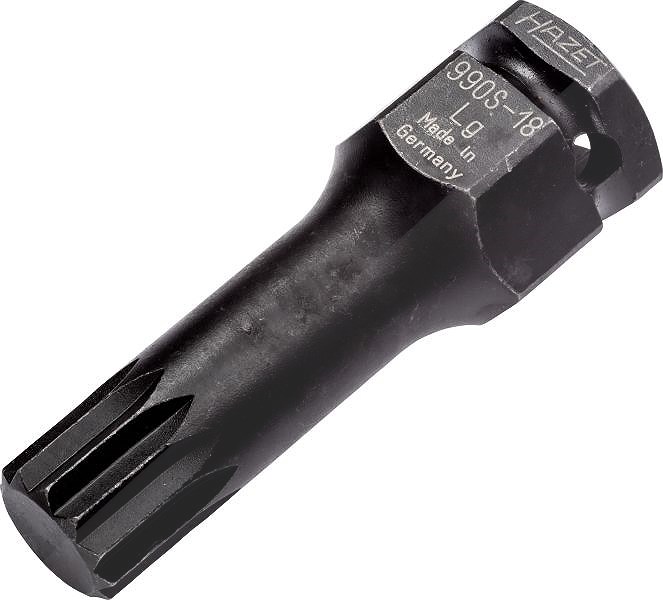 Hazet Kraft-Stecknuss-Einsatz - 1/2, Sechskant 24mm - Vielzahn XZN M18 [Hersteller-Nr. 990S-18LG]