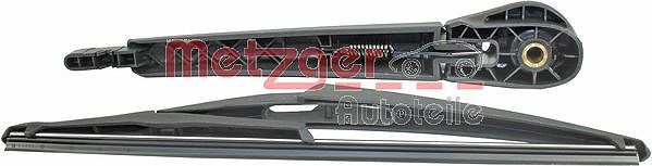 Metzger Autoteile Wischarm mit Kappe + Wischer hinten [Hersteller-Nr. 2190343] für Peugeot