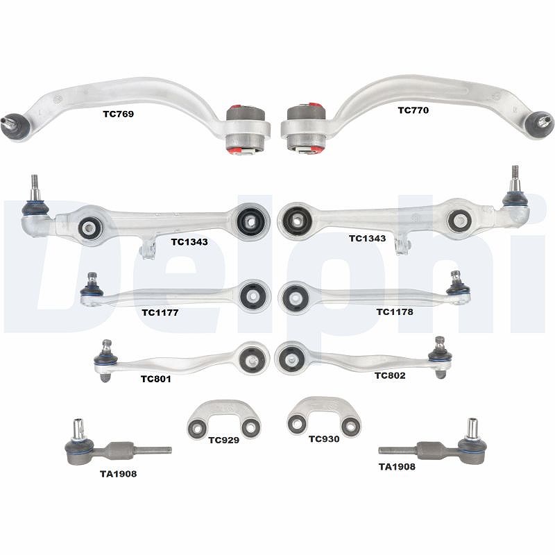 Delphi Reparatursatz, Querlenker [Hersteller-Nr. TC1900KIT] für VW, Skoda, Audi