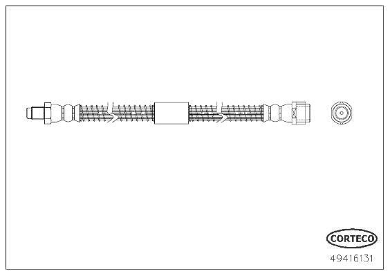 Corteco Bremsschlauch [Hersteller-Nr. 49416131] für Mercedes-Benz