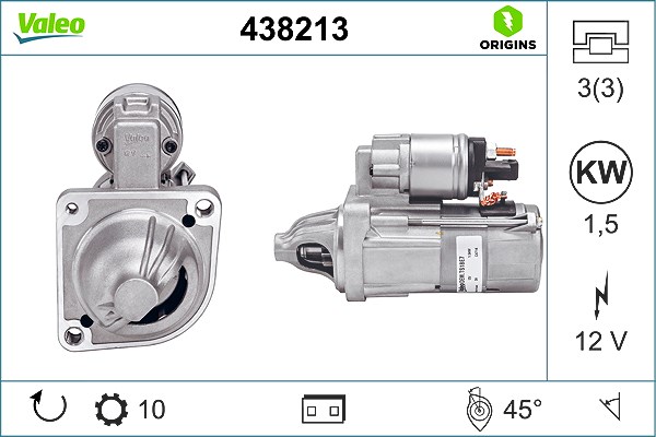 Valeo Starter [Hersteller-Nr. 438213] für BMW