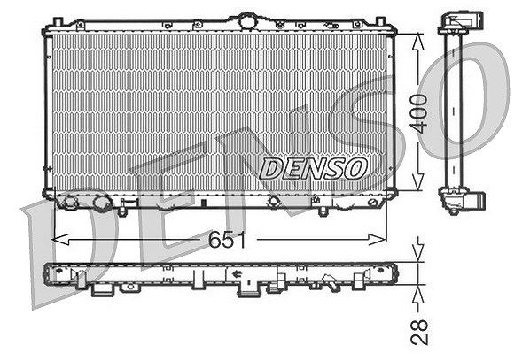 Denso Kühler, Motorkühlung [Hersteller-Nr. DRM33060] für Mitsubishi, Volvo