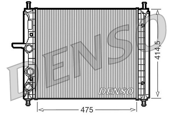 Denso Kühler, Motorkühlung [Hersteller-Nr. DRM09034] für Fiat
