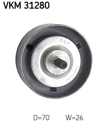 Skf Umlenk-/Führungsrolle, Keilrippenriemen [Hersteller-Nr. VKM31280] für VW