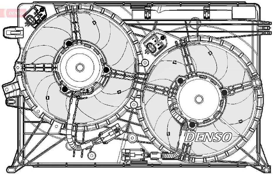 Denso Lüfter, Motorkühlung [Hersteller-Nr. DER09075] für Fiat, Jeep