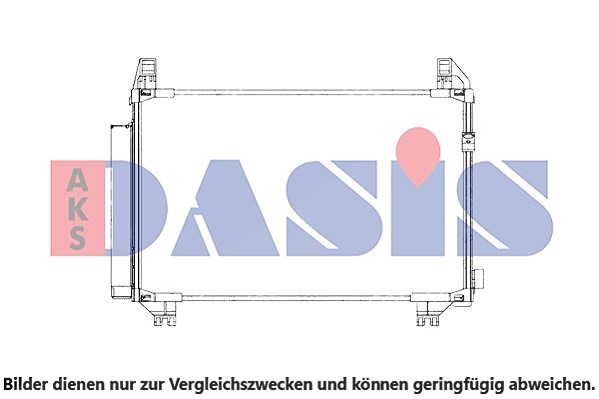 Aks Dasis Kondensator, Klimaanlage [Hersteller-Nr. 212056N] für Toyota