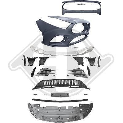 Diederichs Stoßfänger [Hersteller-Nr. 1683251] für Mercedes-Benz