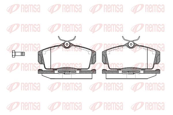 Kawe Bremsbelagsatz, Scheibenbremse [Hersteller-Nr. 070400] für Nissan