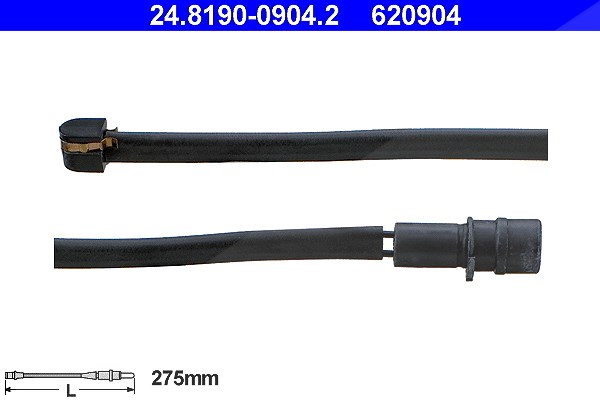 Ate Warnkontakt, Bremsbelagverschleiß [Hersteller-Nr. 24.8190-0904.2] für Porsche