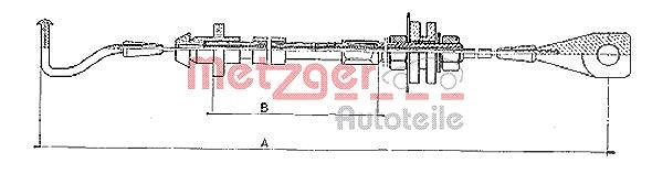 Metzger Autoteile Gaszug [Hersteller-Nr. 10.090] für VW