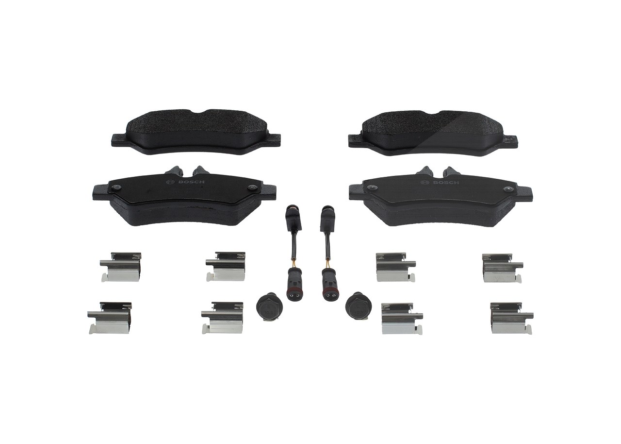 Bosch Bremsbelagsatz, Scheibenbremse [Hersteller-Nr. 0986494601] für Mercedes-Benz, VW
