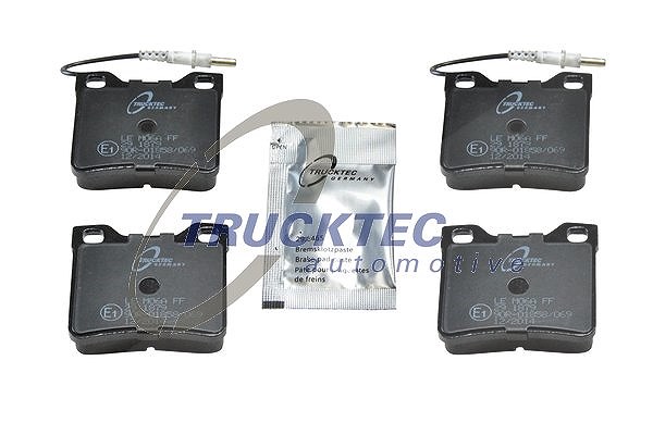 Trucktec Automotive Bremsbelagsatz, Scheibenbremse [Hersteller-Nr. 02.35.145] für Mercedes-Benz