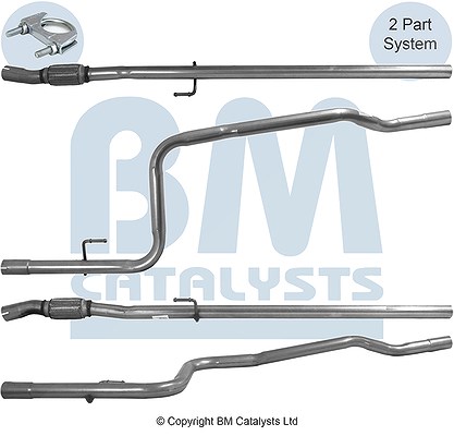 Bm Catalysts Abgasrohr [Hersteller-Nr. BM50772] für Fiat