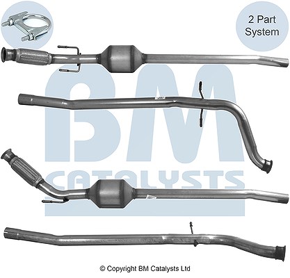 Bm Catalysts Katalysator inkl. Montagesatz [Hersteller-Nr. BM80060H] für Peugeot