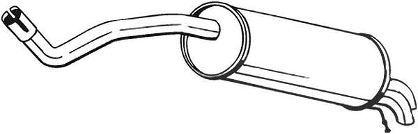 Bosal Endschalldämpfer [Hersteller-Nr. 227-021] für Seat, Skoda, VW