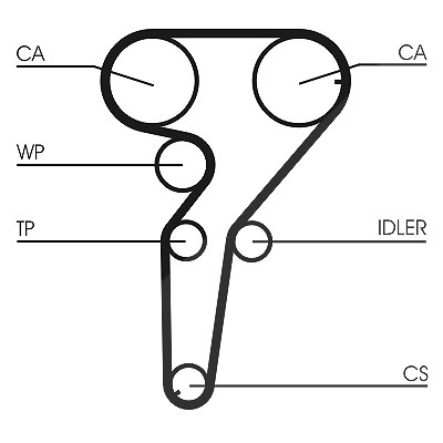 Continental Ctam Zahnriemen [Hersteller-Nr. CT880] für Lancia, Fiat