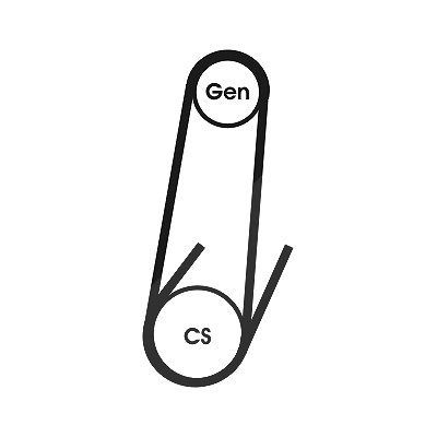 Continental Ctam Keilrippenriemen [Hersteller-Nr. 4PK611ELAST]