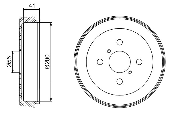 Bosch Bremstrommel [Hersteller-Nr. 0986477199] für Toyota