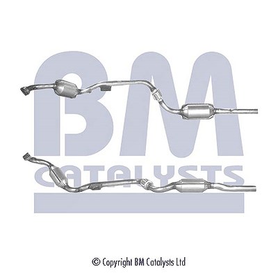 Bm Catalysts Katalysator mit Anbauteilen rechts [Hersteller-Nr. BM90760H] für Mercedes-Benz