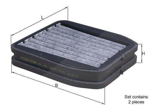 Mahle Filter, Innenraumluft [Hersteller-Nr. LKK165/S] für Mercedes-Benz